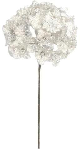 The Christmas Palace 19" HYDRANGEA STEM WITH LEAVES SET OF 6 1 The Christmas Palace 19" HYDRANGEA STEM WITH LEAVES SET OF 6