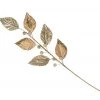 The Christmas Palace Stems & Picks 32" CHAMPAGNE VELVET LEAVES SPRAY SET OF 6