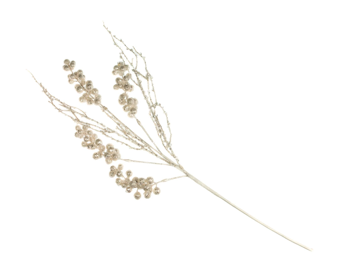 The Christmas Palace Pretty In Pink 27" WHITE CLUSTER BERRY SPRAY SET OF 6 3 The Christmas Palace Pretty In Pink 27" WHITE CLUSTER BERRY SPRAY SET OF 6