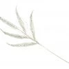 The Christmas Palace 26" WHITE LEAVES SPRAY SET OF 12