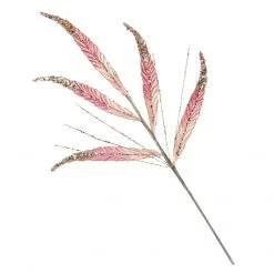 The Christmas Palace 26" PINK LEAVES SPRAY SET OF 12 Stems & Picks