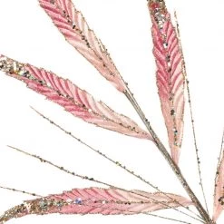 The Christmas Palace 26" PINK LEAVES SPRAY SET OF 12 Stems & Picks