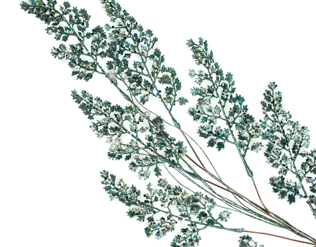 The Christmas Palace 31" BLUE FANCY SPRAY SET OF 6 2 The Christmas Palace 31" BLUE FANCY SPRAY SET OF 6