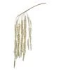 The Christmas Palace Golden Empire 32" CHAMPAGNE GLITTER HANGING BRANCH SET OF 6
