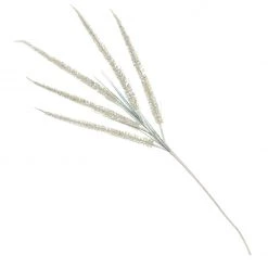 The Christmas Palace Stems & Picks 35" WHITE GLITTER FANCY SPRAY SET OF 6