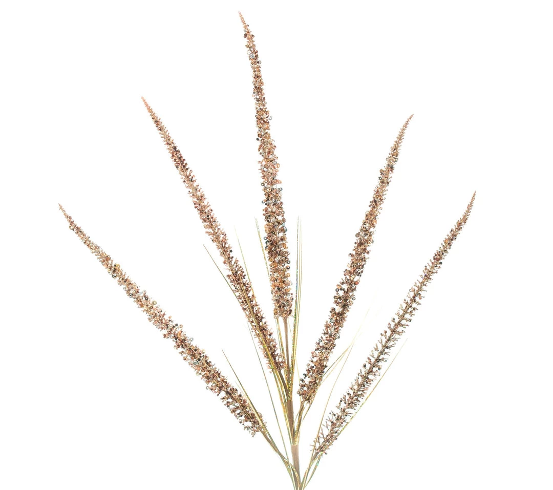 The Christmas Palace Stems & Picks 35" CAPPUCCINO GLITTER FANCY SPRAY SET OF 6 2 The Christmas Palace Stems & Picks 35" CAPPUCCINO GLITTER FANCY SPRAY SET OF 6