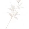 The Christmas Palace 24" WHITE VELVET LEAF SPRAY SET OF 6