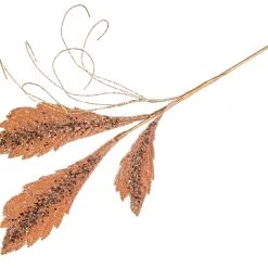 The Christmas Palace Stems & Picks 33" CAPPUCCINO FANCY GLITTER DIAMOND SPRAY SET OF 6