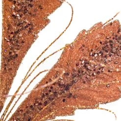 The Christmas Palace Stems & Picks 33" CAPPUCCINO FANCY GLITTER DIAMOND SPRAY SET OF 6