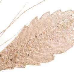 The Christmas Palace Stems & Picks 33" PLATINUM FANCY GLITTER DIAMOND SPRAY SET OF 6