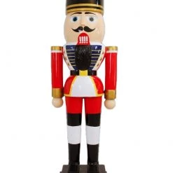 The Christmas Palace 8 FT RED & WHITE NUTCRACKER OVERSIZED DECOR