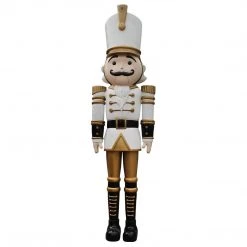 The Christmas Palace 9 FT WHITE & GOLD NUTCRAKER
