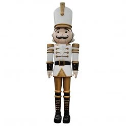 The Christmas Palace 9 FT WHITE & GOLD NUTCRAKER
