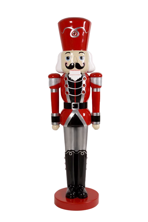 The Christmas Palace 6 FT RED & SILVER SOLDIER 1 The Christmas Palace 6 FT RED & SILVER SOLDIER