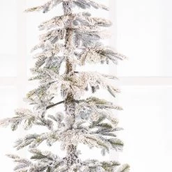 The Christmas Palace CHRISTMAS TREES 5 FT ALPINE FIR SNOWY TREE UNLIT