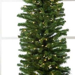 The Christmas Palace CHRISTMAS TREES 9 FT PENCIL TREE PRE LIT CLEAR LIGHTS