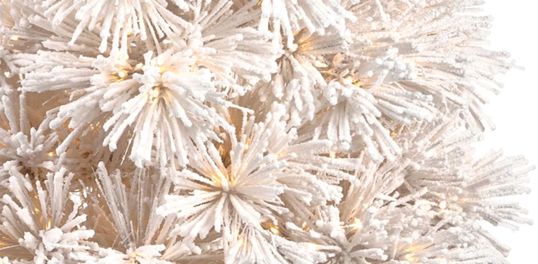 The Christmas Palace 7.5 FT SNOWY FLUFFY BIG PINE PRE LIT WARM WHITE LED CHRISTMAS TREES 2 The Christmas Palace 7.5 FT SNOWY FLUFFY BIG PINE PRE LIT WARM WHITE LED CHRISTMAS TREES