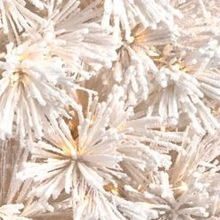 The Christmas Palace CHRISTMAS TREES 12 FT SNOWY FLUFFY BIG PINE PRE LIT WARM WHITE LED