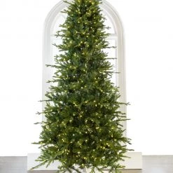 The Christmas Palace 9 FT NORWAY SLIM TREE PRE LIT WARM WHITE LED LIGHTS