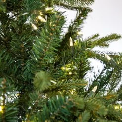 The Christmas Palace 7.5 FT NORWAY SLIM TREE PRE LIT WARM WHITE LED LIGHTS CHRISTMAS TREES 6 The Christmas Palace 7.5 FT NORWAY SLIM TREE PRE LIT WARM WHITE LED LIGHTS CHRISTMAS TREES