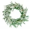 The Christmas Palace 36" SNOWY ALASKAN WREATH 100 LED WARM WHITE LIGHTS