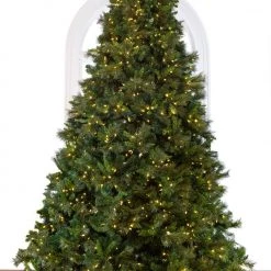 The Christmas Palace 12 FT BELGIUM DELUXE MIX TREE PRE LIT WARM WHITE LED LIGHTS