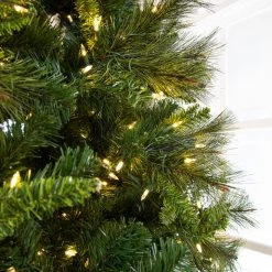 The Christmas Palace CHRISTMAS TREES 15 FT BELGIUM DELUXE MIX TREE PRE LIT WARM WHITE LED LIGHTS