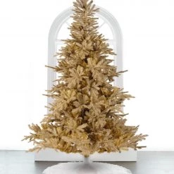 The Christmas Palace 10 FT TIFFANY FIR GOLD UNLIT CHRISTMAS TREES