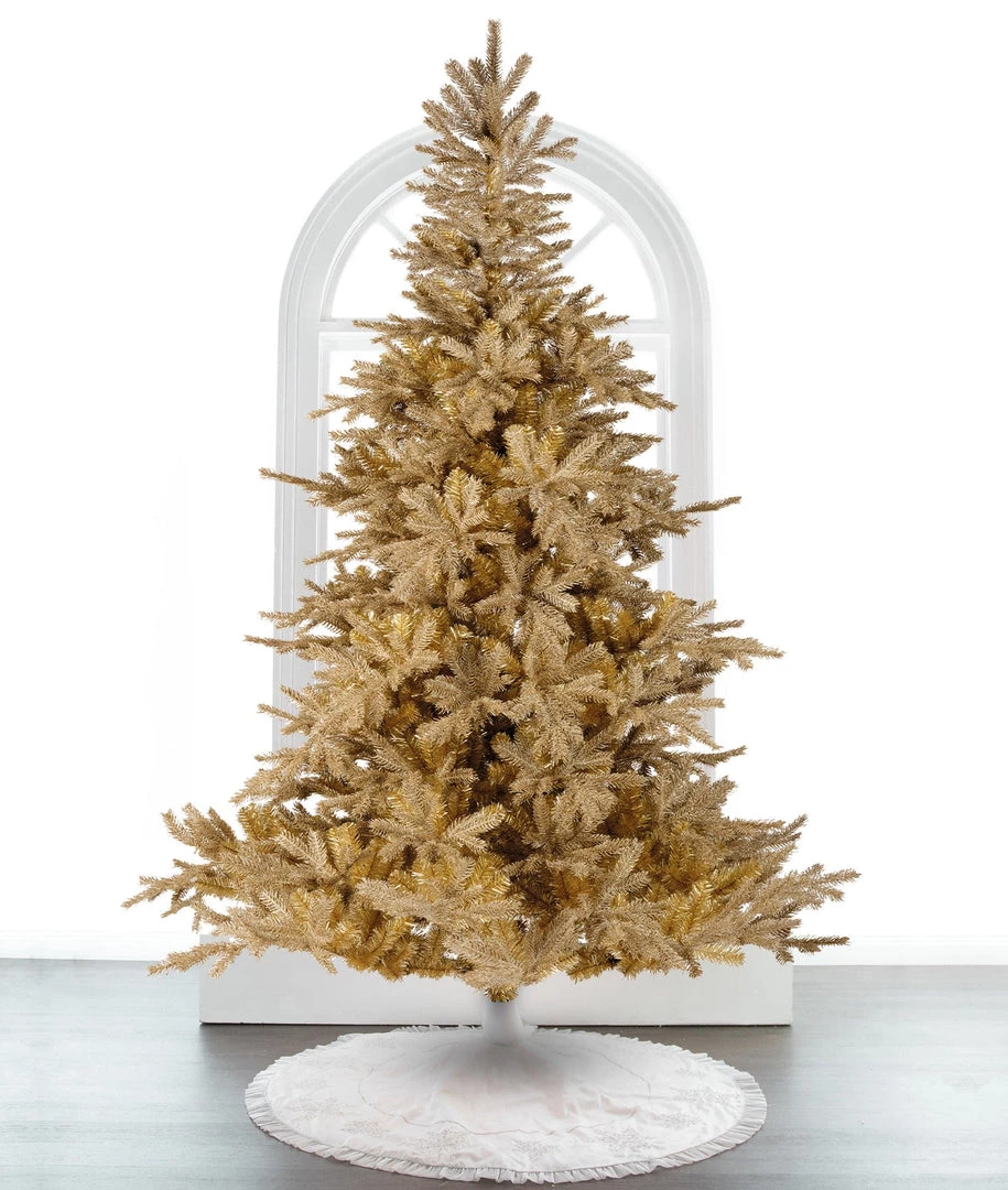 The Christmas Palace 10 FT TIFFANY FIR GOLD UNLIT CHRISTMAS TREES 1 The Christmas Palace 10 FT TIFFANY FIR GOLD UNLIT CHRISTMAS TREES