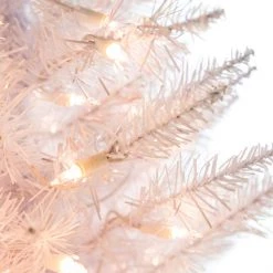 The Christmas Palace 4 FT WHITE TIFFANY TINSEL TREE PRE LIT CLEAR LIGHTS CHRISTMAS TREES 6 The Christmas Palace 4 FT WHITE TIFFANY TINSEL TREE PRE LIT CLEAR LIGHTS CHRISTMAS TREES