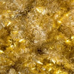 The Christmas Palace CHRISTMAS TREES 9 FT ROSE GOLD TREE PRE LIT CLEAR LED