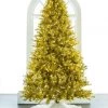 The Christmas Palace CHRISTMAS TREES 7.5 FT LASER GOLD TREE PRE LIT WARM WHITE LED LIGHTS