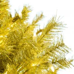 The Christmas Palace 9 FT LASER GOLD TREE PRE LIT WARM WHITE LED LIGHTS CHRISTMAS TREES