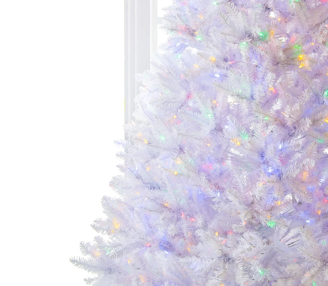 The Christmas Palace 7.5 FT WHITE PARKVIEW COLOR CHANGING LED 4 The Christmas Palace 7.5 FT WHITE PARKVIEW COLOR CHANGING LED