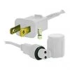 The Christmas Palace WHITE COAXIAL RECTIFIED PLUG FOR COAXIAL LIGHTS LED String Lights