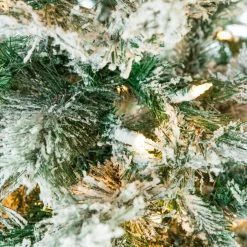 The Christmas Palace 5 FT FLOCKED TREE PRE LIT CLEAR LIGHTS CHRISTMAS TREES 5 The Christmas Palace 5 FT FLOCKED TREE PRE LIT CLEAR LIGHTS CHRISTMAS TREES