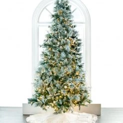 The Christmas Palace CHRISTMAS TREES 6 FT DROOPING PRE LIT WARM WHITE LED