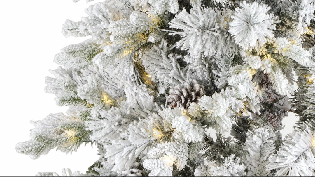 The Christmas Palace CHRISTMAS TREES 7.5 FT SNOWY LAUSANNE FIR PRE LIT MICRO WARM WHITE LED 2 The Christmas Palace CHRISTMAS TREES 7.5 FT SNOWY LAUSANNE FIR PRE LIT MICRO WARM WHITE LED