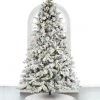 The Christmas Palace CHRISTMAS TREES 9 FT SNOWY LAUSANNE FIR TREE PRE LIT MICRO WARM WHITE LED
