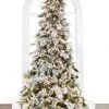 The Christmas Palace CHRISTMAS TREES 10 FT SNOWBELL PINE TREE PRE LIT CLEAR TWINKLE LIGHT