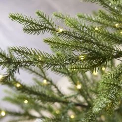 The Christmas Palace 7 FT NORWAY SPRUCE TREE PRE LIT WARM WHITE LED LIGHTS CHRISTMAS TREES