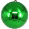 The Christmas Palace 4" SHINY GREEN SHATTERPROOF BALL SET OF 36 Christmas Ornaments