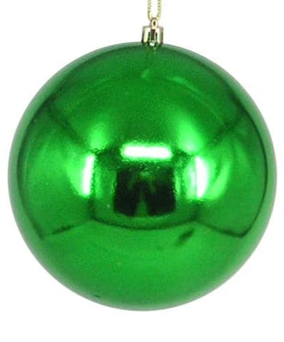 The Christmas Palace Shatterproof & Glass Sets 10" GREEN SHINY BALL SET OF 4 1 The Christmas Palace Shatterproof & Glass Sets 10" GREEN SHINY BALL SET OF 4