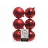 The Christmas Palace 3" SHINY & MATTE RED BALL ORNAMENTS SET OF 36 Yuletide Traditions