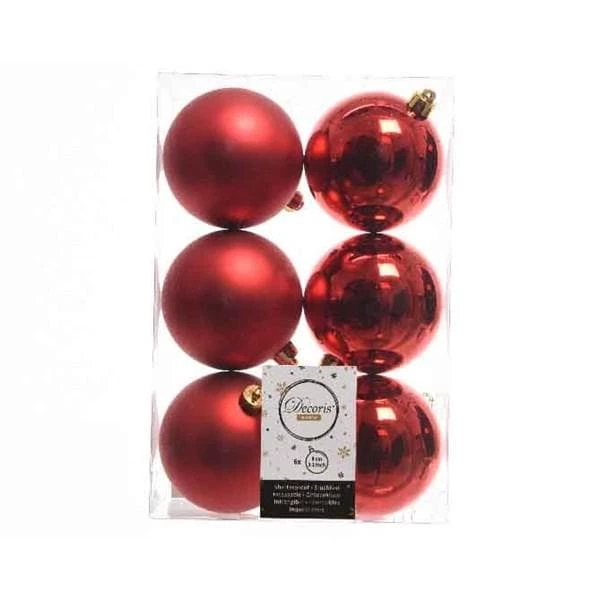 The Christmas Palace 3" SHINY & MATTE RED BALL ORNAMENTS SET OF 36 Yuletide Traditions 1 The Christmas Palace 3" SHINY & MATTE RED BALL ORNAMENTS SET OF 36 Yuletide Traditions