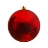 The Christmas Palace Yuletide Traditions 5.5" RED SHINY BALL SET OF 6
