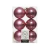 The Christmas Palace 3" SHINY & MATTE VELVET PINK ORNAMENTSET OF 36