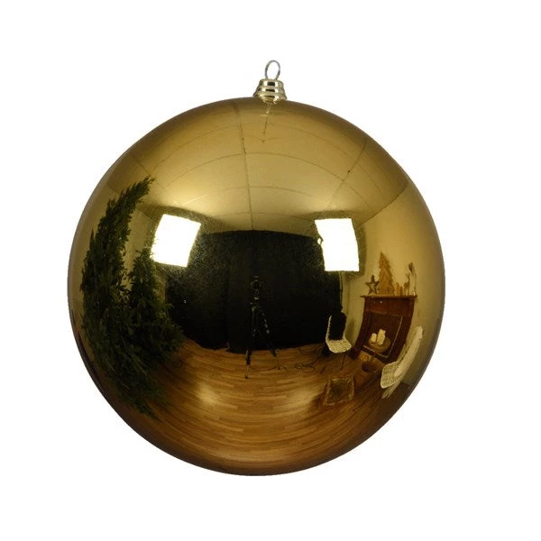 The Christmas Palace 5.5" GOLD SHINY BALL SET OF 6 1 The Christmas Palace 5.5" GOLD SHINY BALL SET OF 6