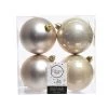 The Christmas Palace 4" SHINY & MATTE PEARL BALL ORNAMENTS SET OF 24