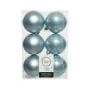 The Christmas Palace 3" SHINY & MATTE MISTY BLUE BALL ORNAMENTS SET OF 36